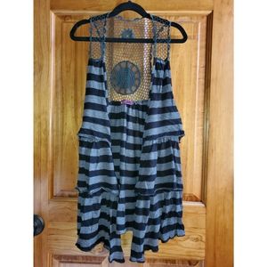 "Julie's Closet" layered vest cardigan